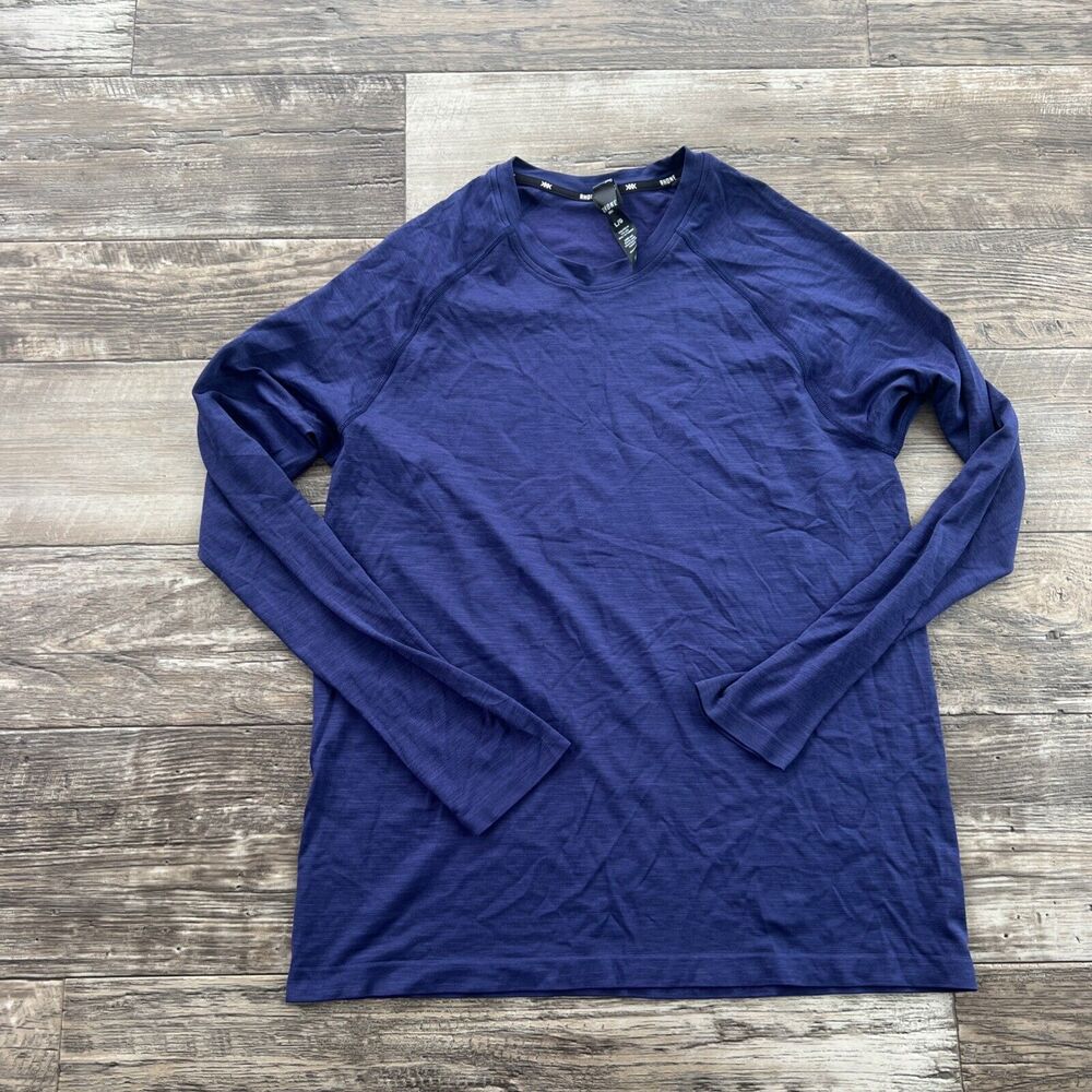 Rhone Performance Shirt Mens Size Large Navy Long‎ Sleeve Gym Golf Active